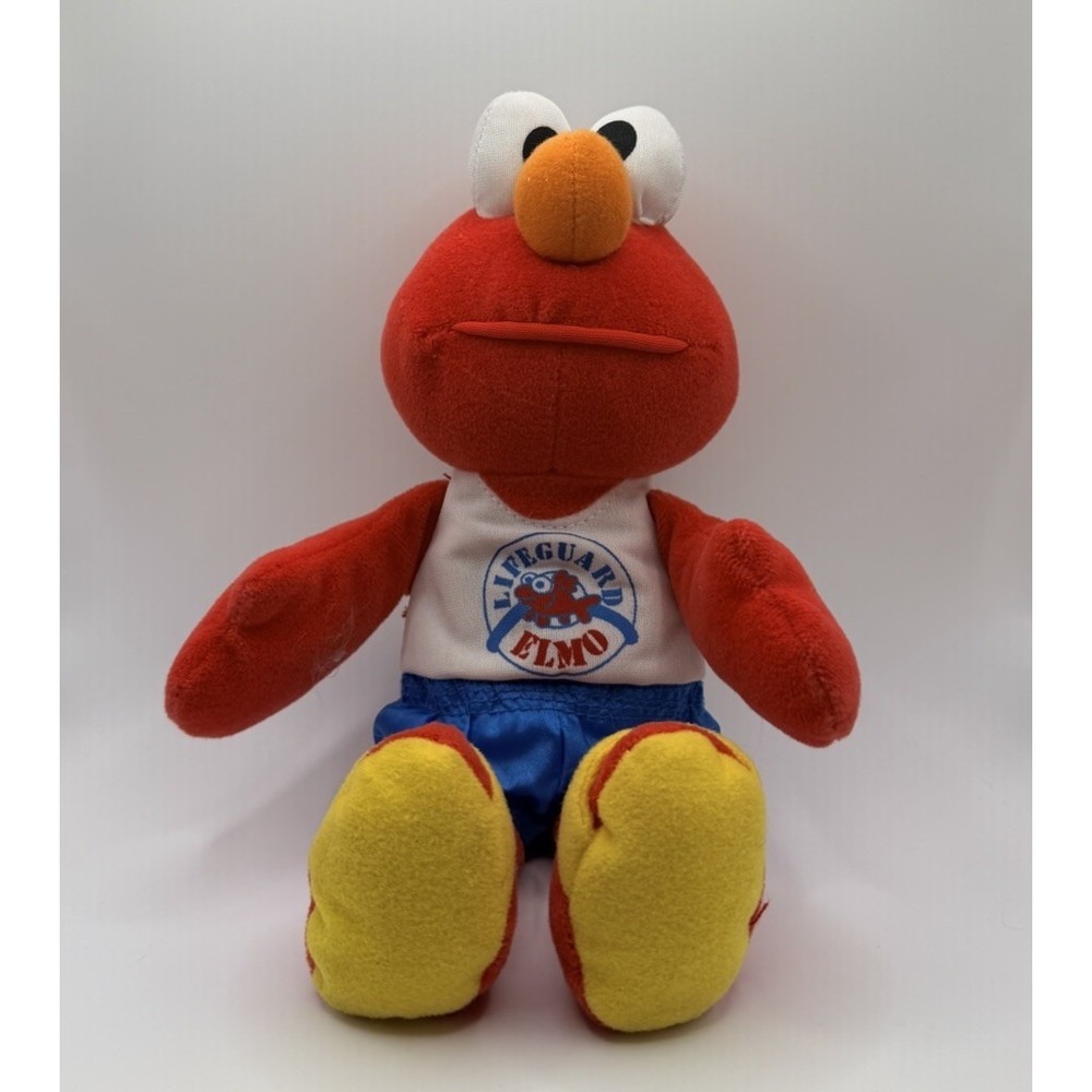 1998 Fisher Price SESAME STREET Talking ELMO Lifeguard Elmo, Tested, Working